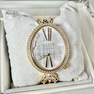 Reloj Breguet Reine de Naples 35 mm Damas Oro Rosa 18k Diamante Madreperla Foto 1 de 4