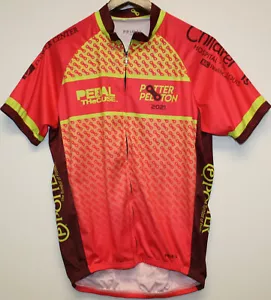 Camiseta deportiva de ciclismo Potter 2021 pedal The Cause Primal para hombre grande con cremallera completa - Imagen 1 de 6