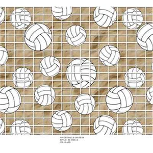 BEACH VOLLEYBALL SAND FLEECE FABRIC 473 BY THE YARD - Picture 1 of 1