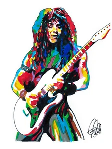 Jake E Lee Ozzy Badlands Guitar Rock Metal Music Poster Print Wall Art 8.5x11 - Picture 1 of 6