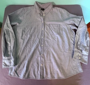 J Crew Indigo Blau Denim Button Down Hemd Damen 2X Langarm Tasche - Bild 1 von 8