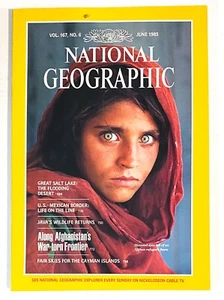 National Geographic Magazine June 1985 Afghanistan War Girl Haunted Eyes V 167 6 - Picture 1 of 7