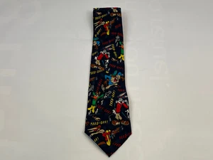 Looney Tunes Mania 100% Silk Neck Tie Taz, Sylvester Teed Off Golf Vtg 1995 - Picture 1 of 7