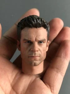 Escultura de cabeza de soldado 1:6 Brad Pitt tallada para figura de acción masculina de 12" juguetes corporales - Imagen 1 de 7