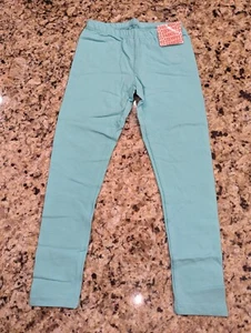Fabkids Girls Solid Legging Soft Teal size S (6/7) - Picture 1 of 10