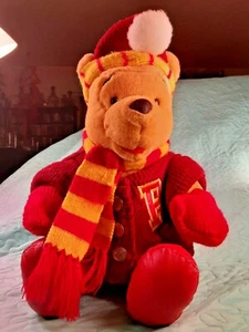 Walt Disney World WINNIE THE POOH 14" Christmas Plush Bear - Picture 1 of 12