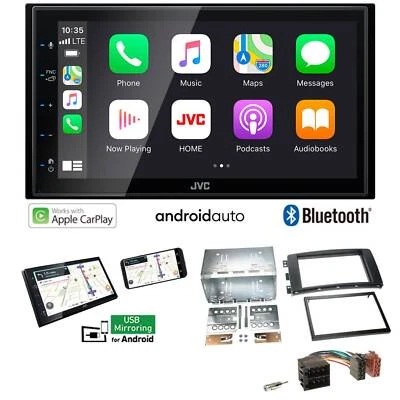 JVC KW-M560BT Radio Apple CarPlay Android für Smart Forfour 2004-2006 schwarz - Bild 1 von 4