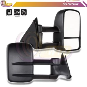 Manual Tow Mirrors for 1988-1998 Chevy GMC C/K 1500 2500 3500 Pair Side Mirrors - Bild 1 von 12