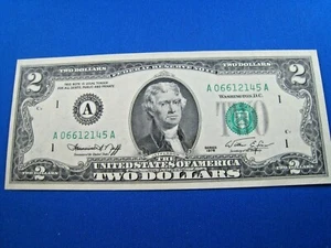 1976 billete de 2 USD de la Reserva Federal - lote de 6 (Skupm34) - Imagen 1 de 7