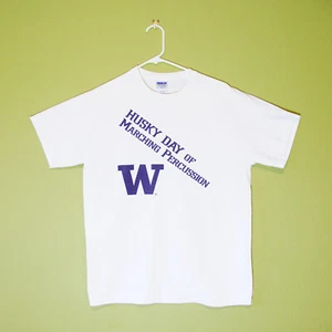 Gildan Ultra Cotton UW Husky Day of Marching Percussion Basic T-Shirt (Size M) - Picture 1 of 5