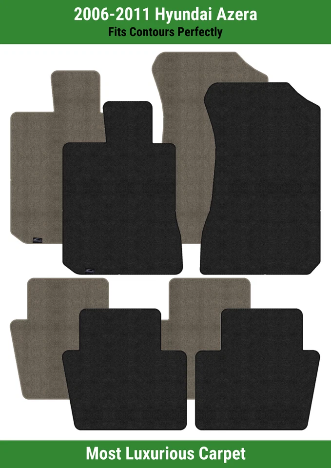 Tapetes carpete Lloyd Luxe linha dianteira e traseira para Hyundai Azera 2006-2011  - Imagem 1 de 4