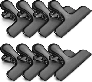 Bag Clips, Heavy Duty Stainless Steel Chip Clips, 8 Pack Food Bags Clamp Great f - Picture 1 of 12