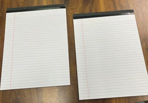 Paquete de 2 almohadillas legales recarga blocs de notas, almohadillas de escritura 8,5 x 11 pulgadas, almohadillas de memoria lino - Imagen 1 de 1