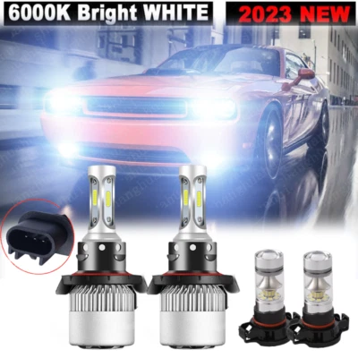 Faro LED Hi&Lo para Dodge Challenger 2011-2014 6000K + bombillas antiniebla blanco Foto 1 de 4