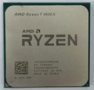 AMD Ryzen 7 1800X Desktop Processor AM4 Eight Core YD180XBCM88AE 95W Good Work - Picture 1 of 3