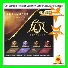 L'OR Espresso Coffee Breakfast Collection 40 Capsules Pod Nespresso Compatible