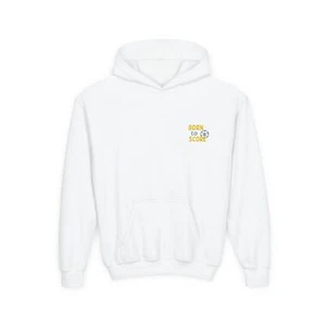 Born to Score Youth Hoodie, Fun Gift for Sports Kids, Cool Sweatshirt for Teens, - Picture 1 of 3