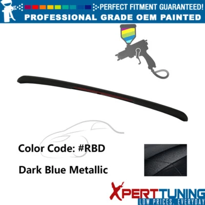For 13-15 Nissan Altima Sedan OE ABS #RBD Dark Blue Metallic Trunk Spoiler W/LED Foto 1 de 4