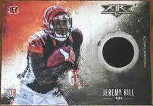 2014 Topps Fire Relics Jeremy Hill FR-JH Cincinnati Bengals - Picture 1 of 2