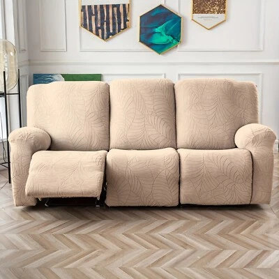 Funda Sofá Reclinable Impermeable Antideslizante Hoja Jacquard Elástica Protección Foto 1 de 4