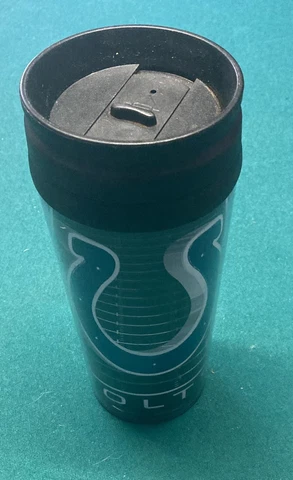 Indianapolis Colts 16oz Tumbler w/ Lid NFL Officially Licensed Product Brand New Cover