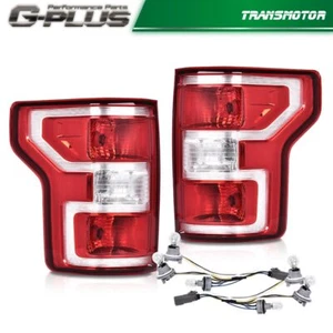 Fit For 2018-2020 Ford F150 F-150 LH+RH Red Rear Tail Lights Replacement - Picture 1 of 9