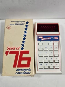 Texas Instruments Spirit Of 76 calcolatrice vintage - come nuova con scatola - perfettamente funzionante - Foto 1 di 4