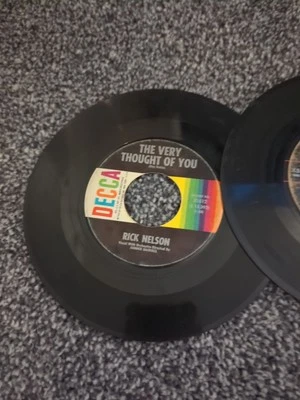 Four Rick Nelson Seven Inch Singles It's Late, Stood Up,Sweeter Than You..Etc - Image 1 of 4