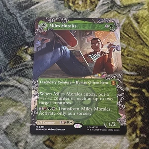Miles Morales (0211) Borderless Foil- Marvel's Spider-Man (SPM) - Picture 1 of 1