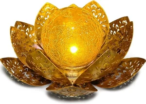 Solarlampen für Außen Solar Lotus Garten Deko Solar Bodenleuchte für Garten - Bild 1 von 7