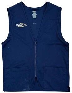 Walmart Proud Associate Vest Unisex Size Small Dark Blue Uniform - Picture 1 of 9