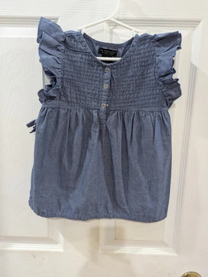 Camisa polo azul feminina Us Assn tamanho 6 - Imagem 1 de 4