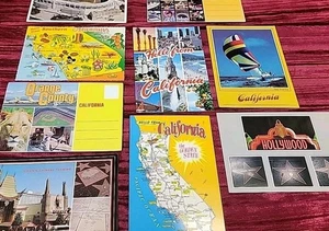 Lote de postales vintage de CA California DUPLICADOS PUBLICADOS COLECCIÓN SIN PUBLICAR PATRIMONIO - Imagen 1 de 10