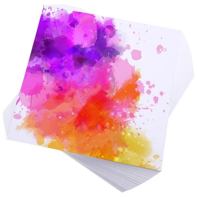 100 Sheets 8x8 Inch Watercolor Paper 140lb/300gsm Cold Press Cotton Art Pad - Image 1 of 4