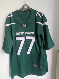 Maglia Nike NFL On Field New York Jets Mekhi Becton 77 verde taglia 3XL (T1) - Foto 1 di 9