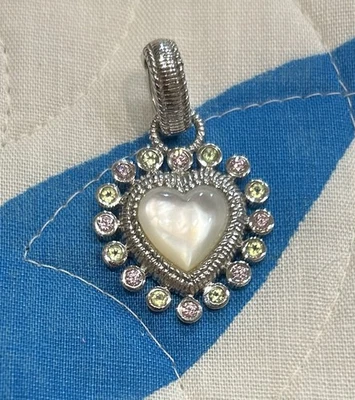 Colgante/Potenciador Corazón Perla Madre 925 Judith Ripka Foto 1 de 2