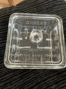 Quadratisches Glas Sanitär Käse Konservierer Maytag Milchfarmen Newton Iowa USA - Bild 1 von 10