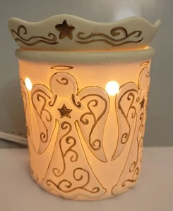 Scentsy Heavenly Angel Full Size Elektrischer Wachswärmer Elfenbein Gold Retired - Bild 1 von 7