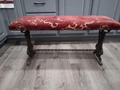 Antique Cast Iron Piano Bench - Image 1 of 4