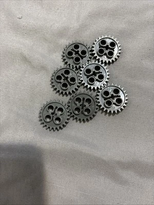 Lego 3648 (X7) Gris Técnica, Engranaje 24 Dientes con 1 Agujero de Eje Foto 1 de 4