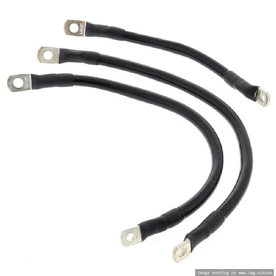 Clear Battery Cable Motorcycles PowerSports 2ea. 13" 1ea. 8" 79-3009 FAST SHIP - Image 1 of 2