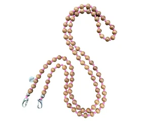 Handykette Lang-Crossbody Holz round pink I 12 mm I Länge ca.138cm I H0029 - Picture 1 of 5