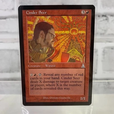 1999 Magic The Gathering: Urza's Destiny Cinder Seer 78/143 - Image 1 of 2