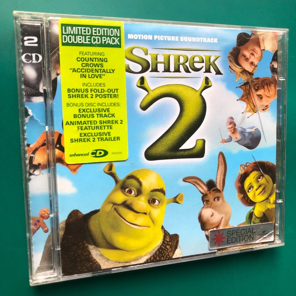 SHREK 2 Animated Film Soundtrack 2x CD Gregson-Williams ENHANCED LIMITED EDITION - Image 1 of 4