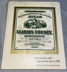 VTG 1877 Caldwell's Atlas of Clarion County Pennsylvania Limited Edition 1200  - Picture 1 of 8