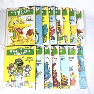 Vintage The Sesame Street Library Childrens Complete Book Set 15 Volumes NICE - Picture 1 of 21