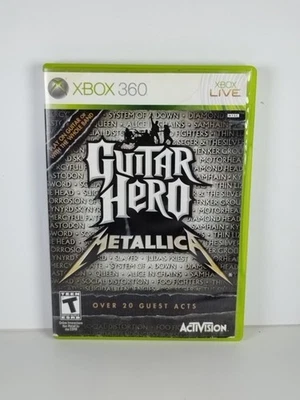 Guitar Hero: Metallica(微软 Xbox 360,2009)全新带盒 - 已测试 - 状况良好  — 第 1/4 张图片