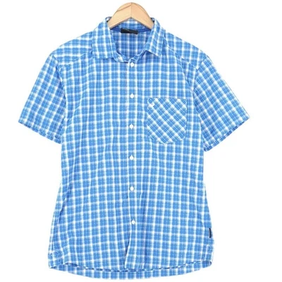 Peak Performance Blau Kariertes Wander Camping Hemd Herren Gk3 Größe M - Bild 1 von 4