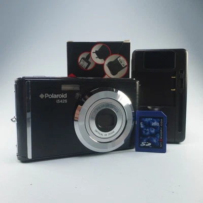 Polaroid Digital Camera iS426 16.0MP Black Tested - Image 1 of 4