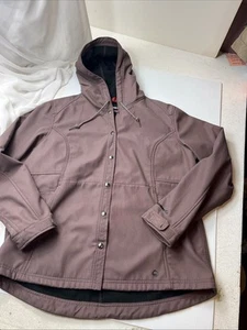 Wolverine Jacket Hooded Snap Canvas Quilted Lined Workwear Coat XL. - Picture 1 of 11